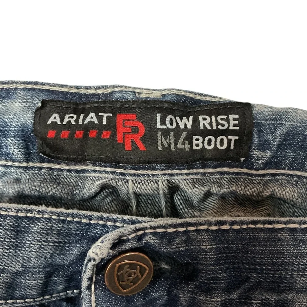 Ariat Men's FR‎ M4 Relaxed Ridgeline Boot Cut Jean Relaxed Fit Low Rise Sz 44/30